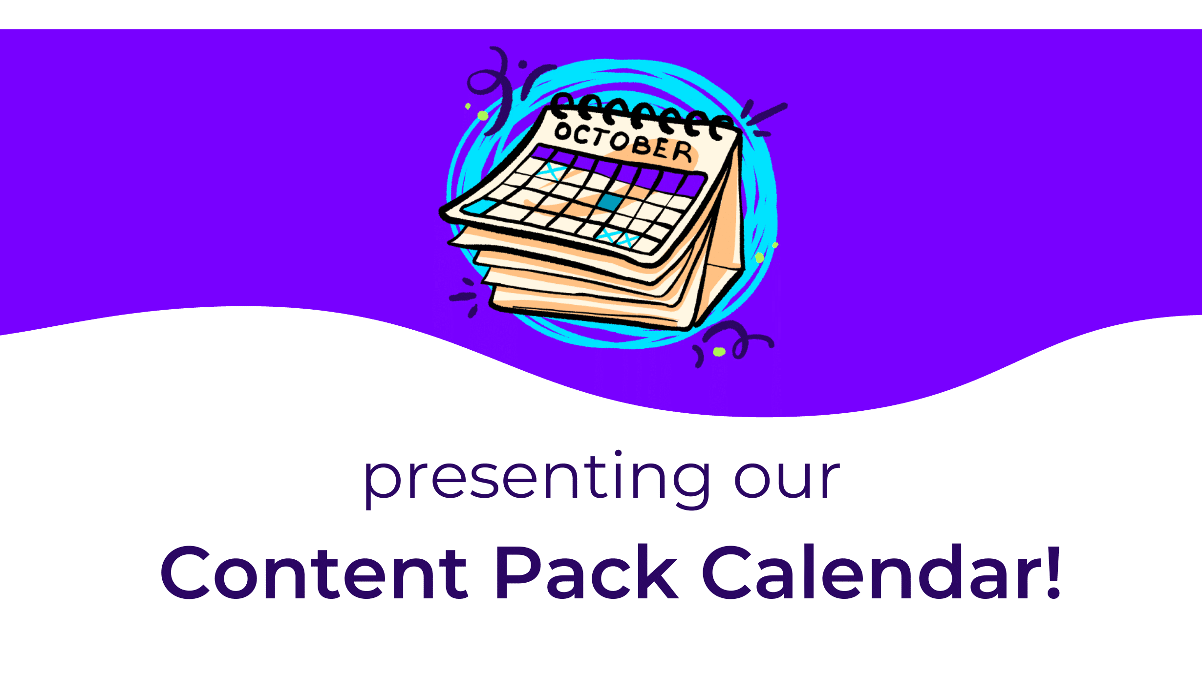 Content Pack Calendar presenting illustration