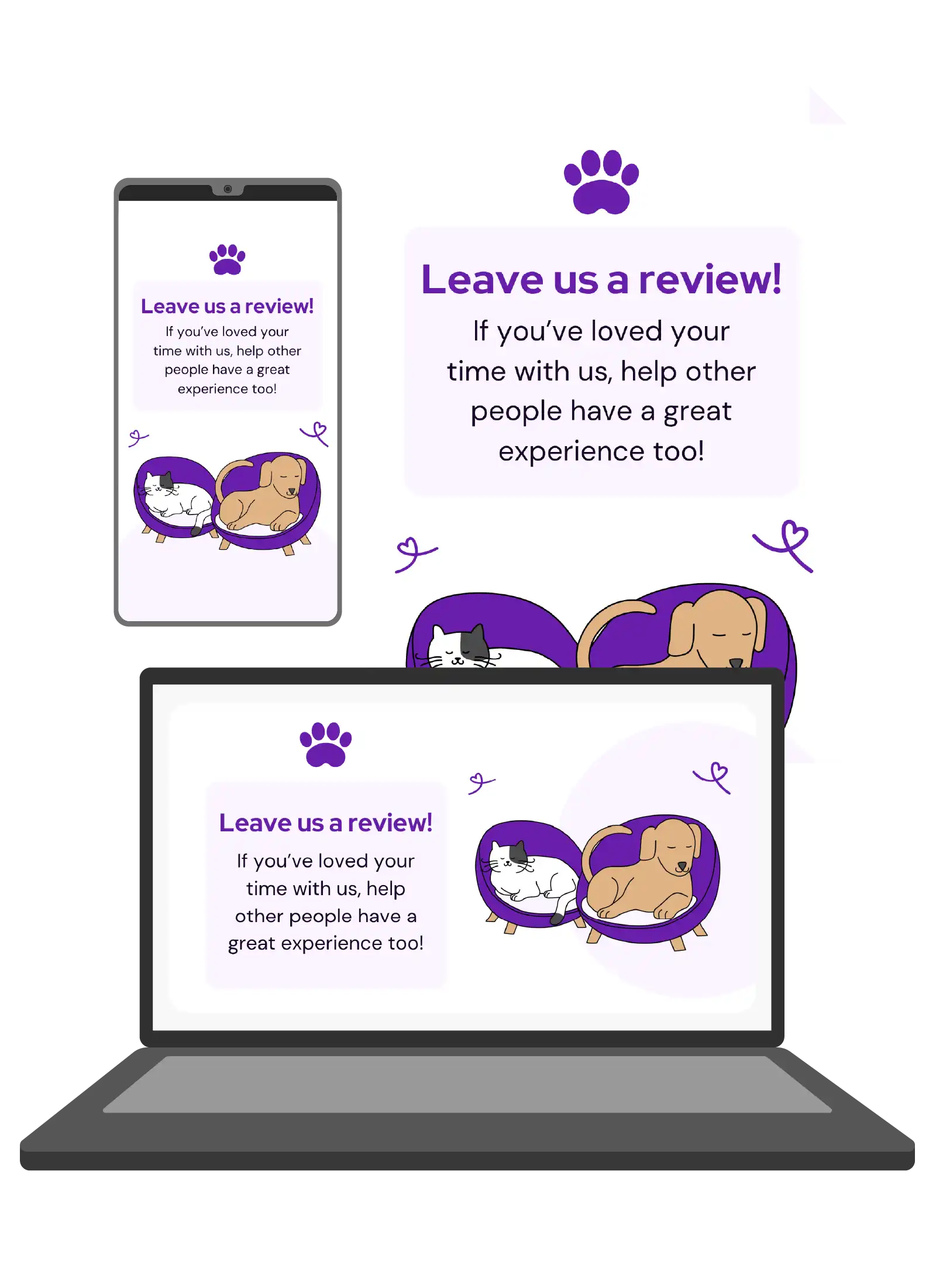 Leave us a review Vetstoria content pack image 2