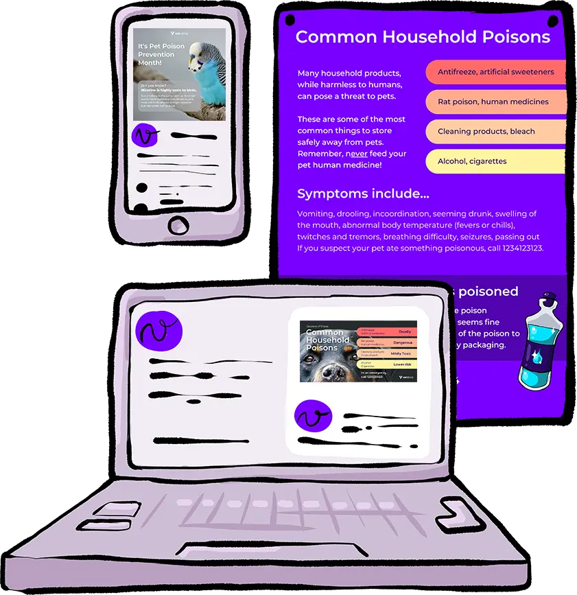 Pet Poison Prevention Mockups Template