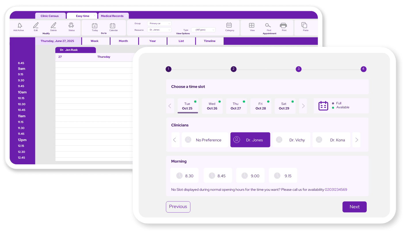 Vetstoria online booking PIMS Sync 3