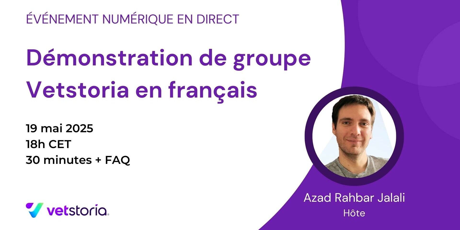 Démonstration de groupe Vetstoria en français